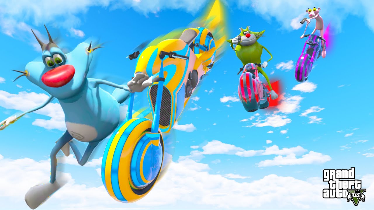 OGGY Getting Trolled By JACK And Pink Panther In DEADLINE Racing Challenge😱! GTA5