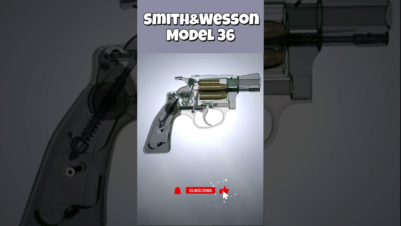 How Does the Smith & Wesson Model 36 Work? | REVOLVER 3D Pistol Gun Mechanism Animation #REVOLVER