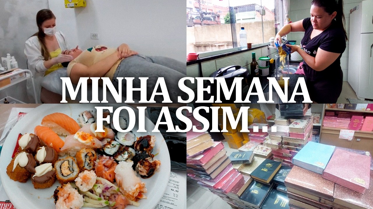 UMA SEMANA REAL COMIGO 🤍 trabalho, fé e rotina de quem empreende