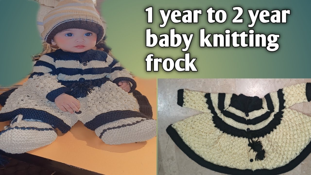 Cute Baby Frock Knitting 1to 3 year Part - 2 in Hindi / Urdu by mishii stitched art | knitting frock