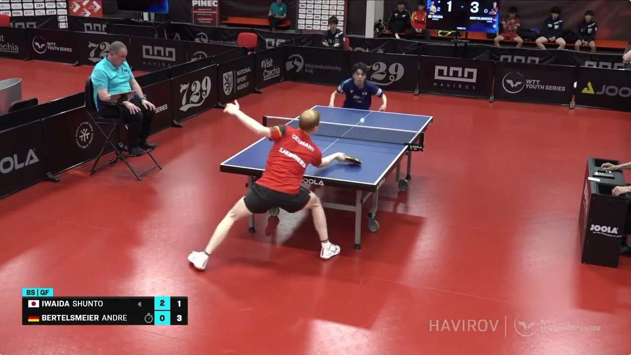 Andre Bertelsmeier (GER) vs Shunto Iwaida (JPN) | U19 QF | 2024 WTT Youth Contender Havirov