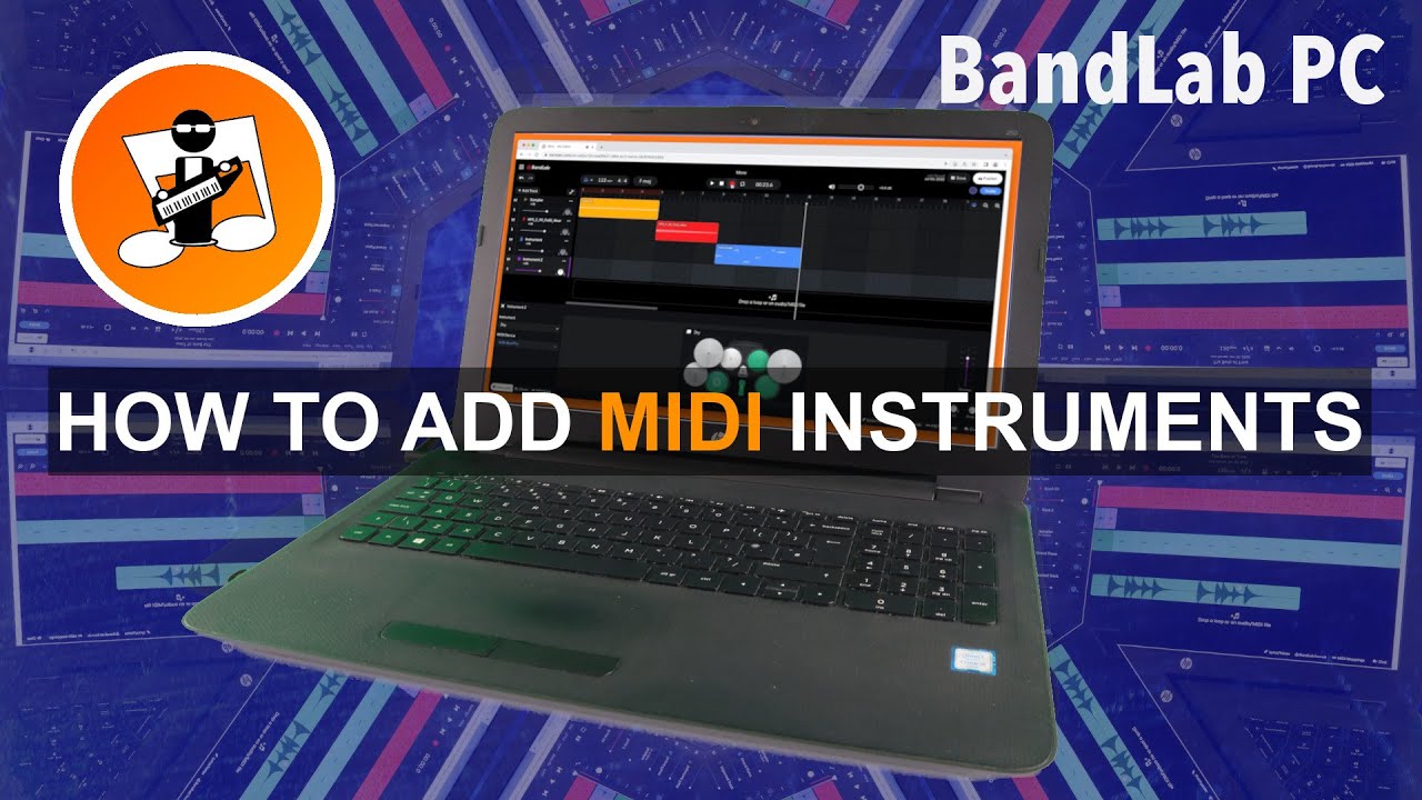 How to add a midi instrument track in Bandlab (online pc version)
