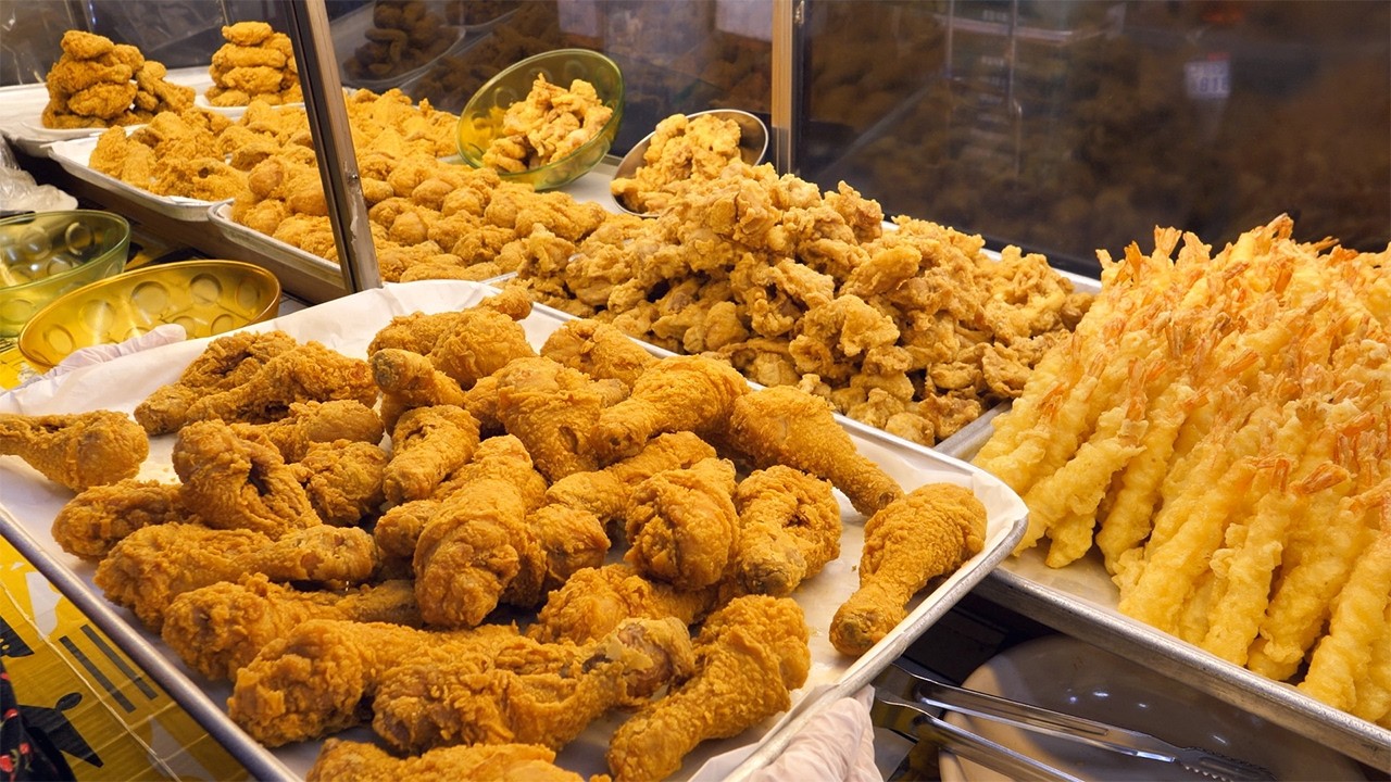 Реалистичная сцена! 10 самых ярких рыночных продуктов Кореи Ттокбокки, целая курица, пельмени