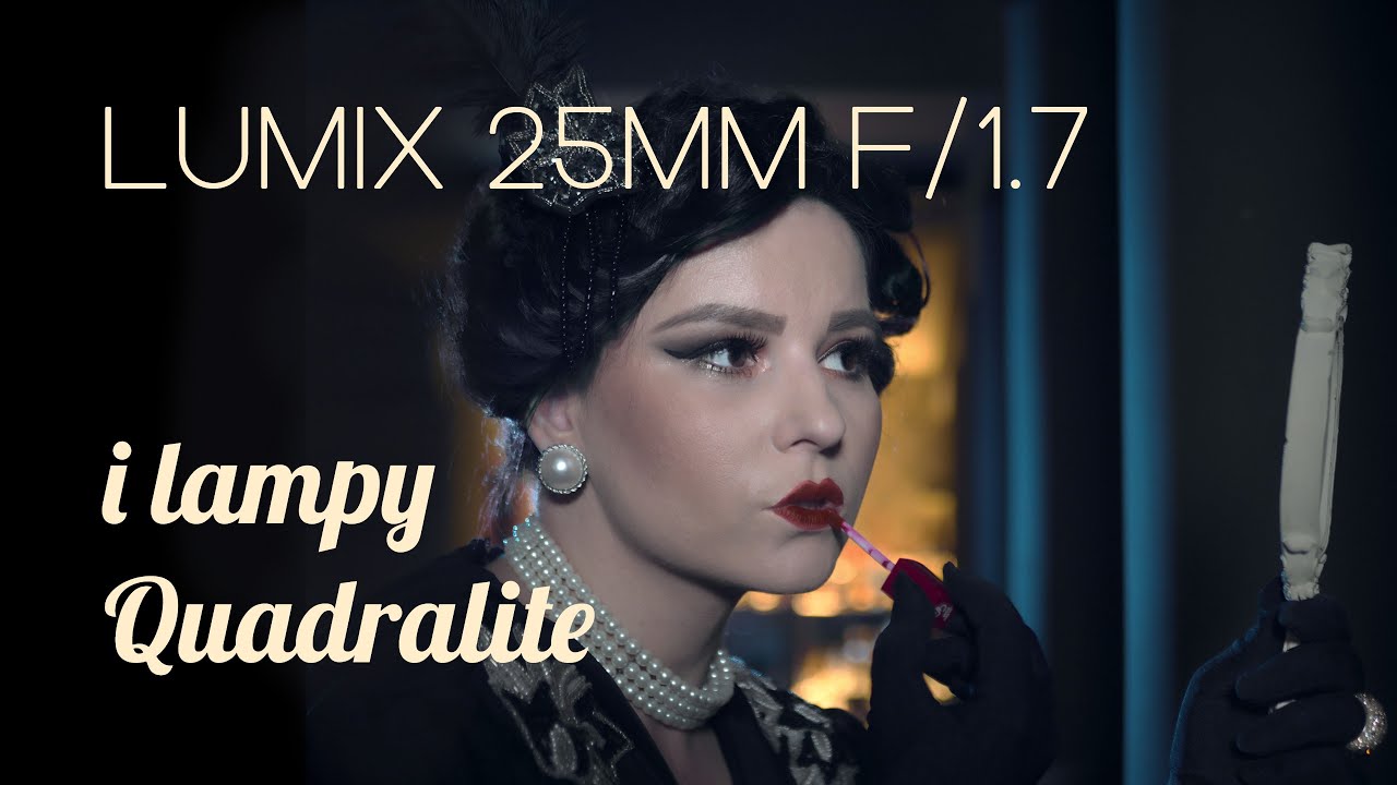 Lumix 25mm f/1.7, Panasonic GH5 i lampy Quadralite w sesji portretowej w stylu retro