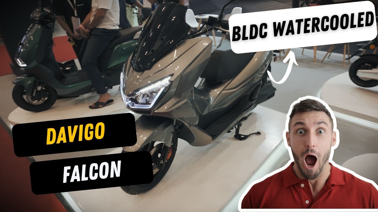Davigo Falcon 1 - Motor listrik dengan BLDC Watercooled, modelnya mirip Honda PCX