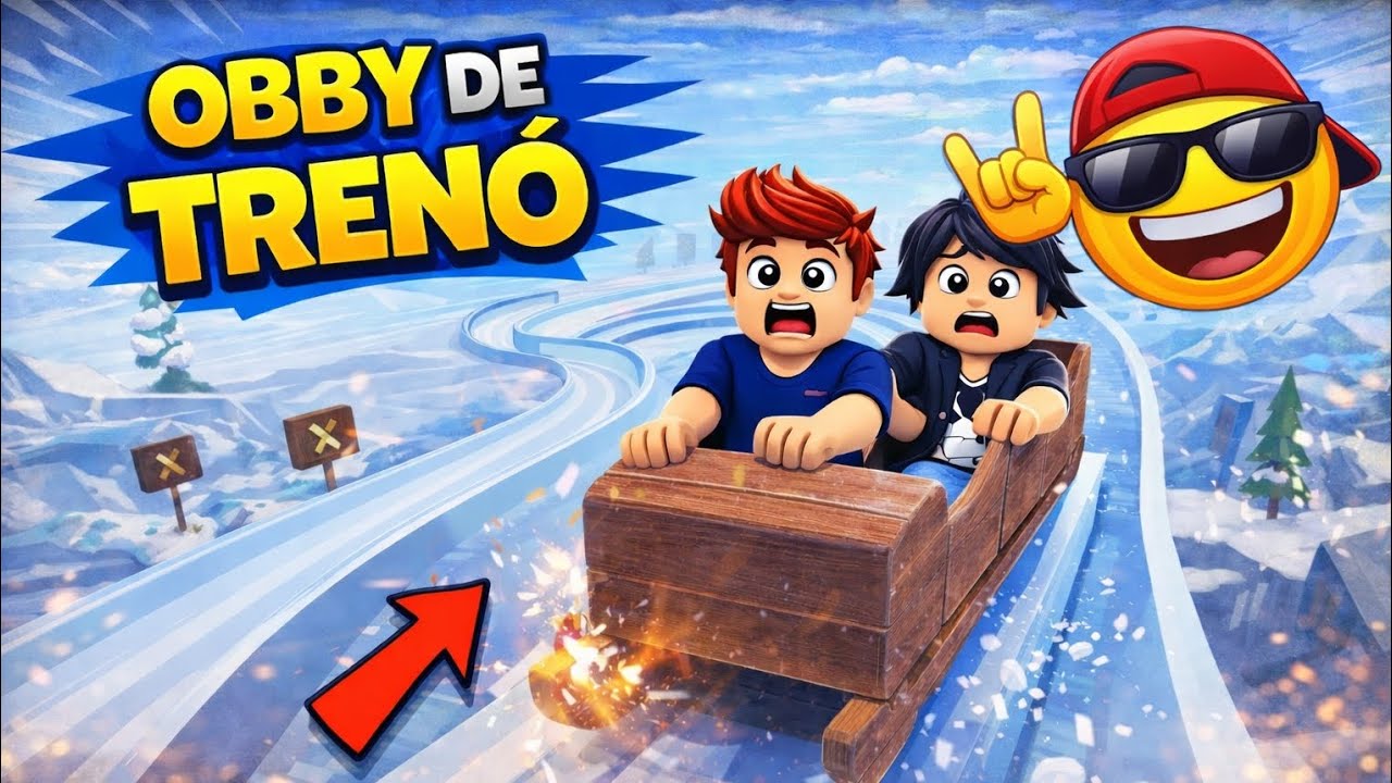 VELOCIDADE MÁXIMA NAS DESCIDAS | AVENTURA DE TRENÓ NO ROBLOX OBBY 