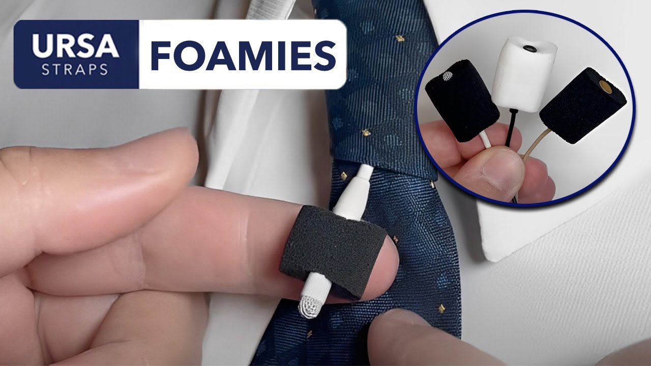 URSA Foamies - Soft Foam LAV Mic Mounts Designed to Reducing Clothing Noise | URSA Straps