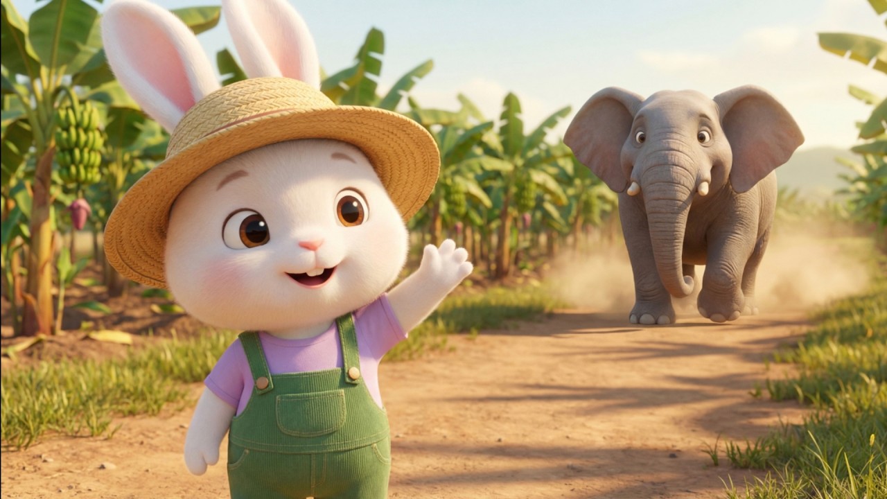 Bunny's Banana Farm: The Mischievous Monkey Attack