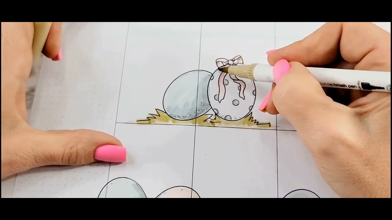 Happy Planner Easter week spread-Easter Eggs