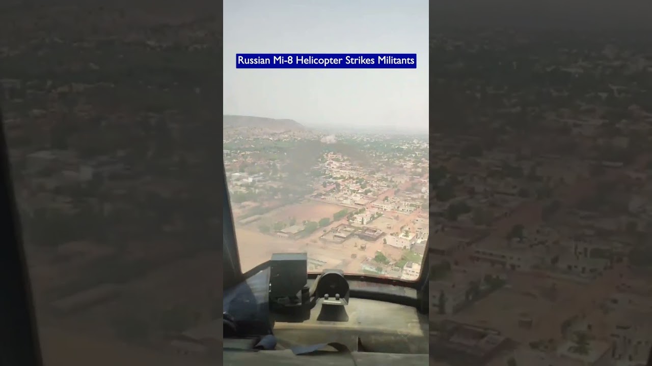 Rosyjski śmigłowiec Mi-8 atakuje rakietami bojownik&oacute;w w Mali