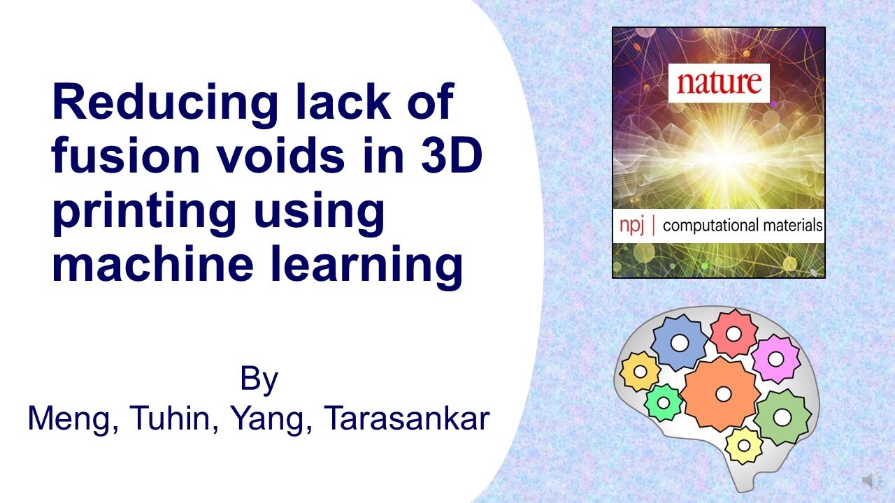Reducing lack of fusion voids in 3D printing using machine learning