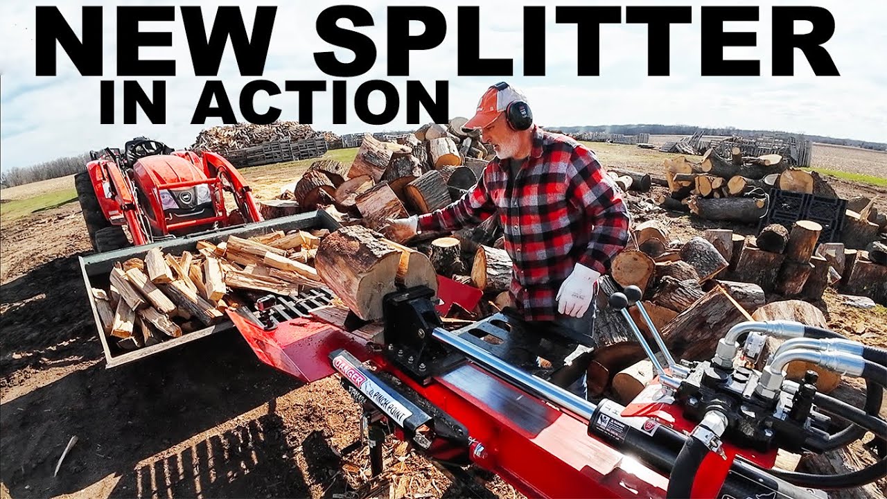 FIREWOOD SPLITTER NEW WOLFE RIDGE 17RS WORKING!