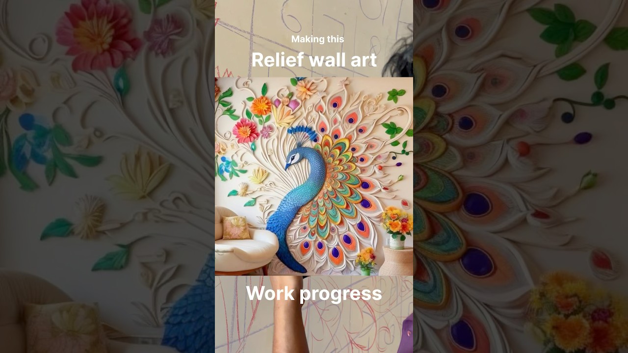 Making wall relief art work | by art Akbar khan.      #relief #wallart #wallpainting #art #artlovers