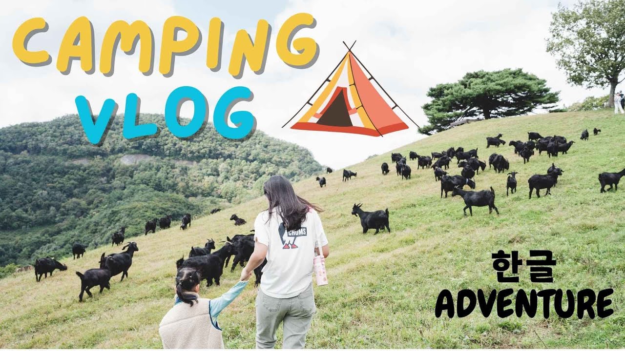 Camping in Korea | Learn Korean, Bilingual Vlog