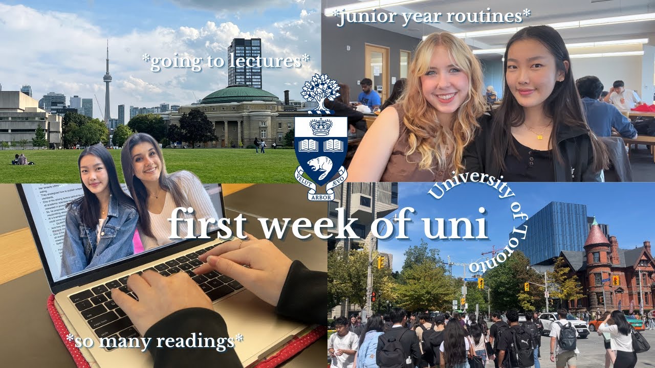 FIRST WEEK OF UNI VLOG 📚 junior @ University of Toronto, *realistic* days in my life