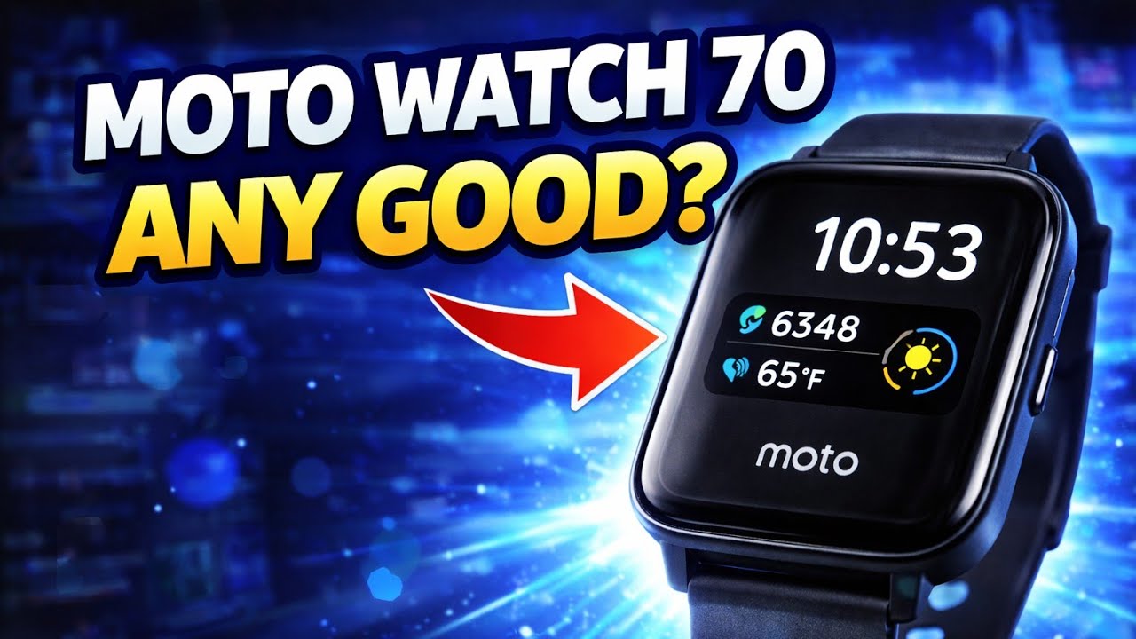 Распаковка и обзор часов MOTOROLA moto watch 70!