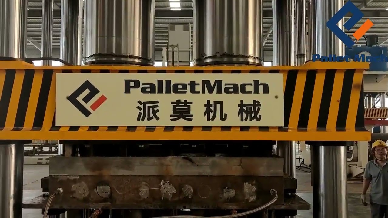 Testing Our Compression Pallet Machine