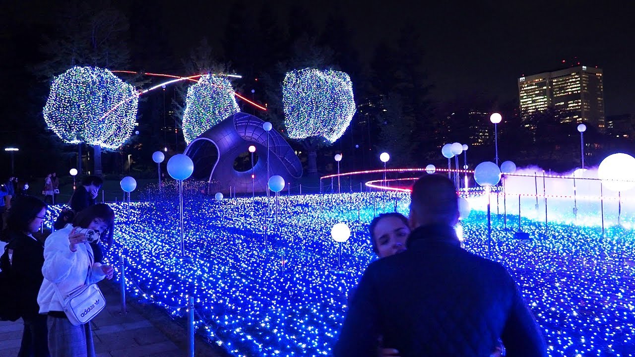 TOKYO【Christmas Lights】TOKYO MIDTOWN 2018. #4K #東京ミッドタウン