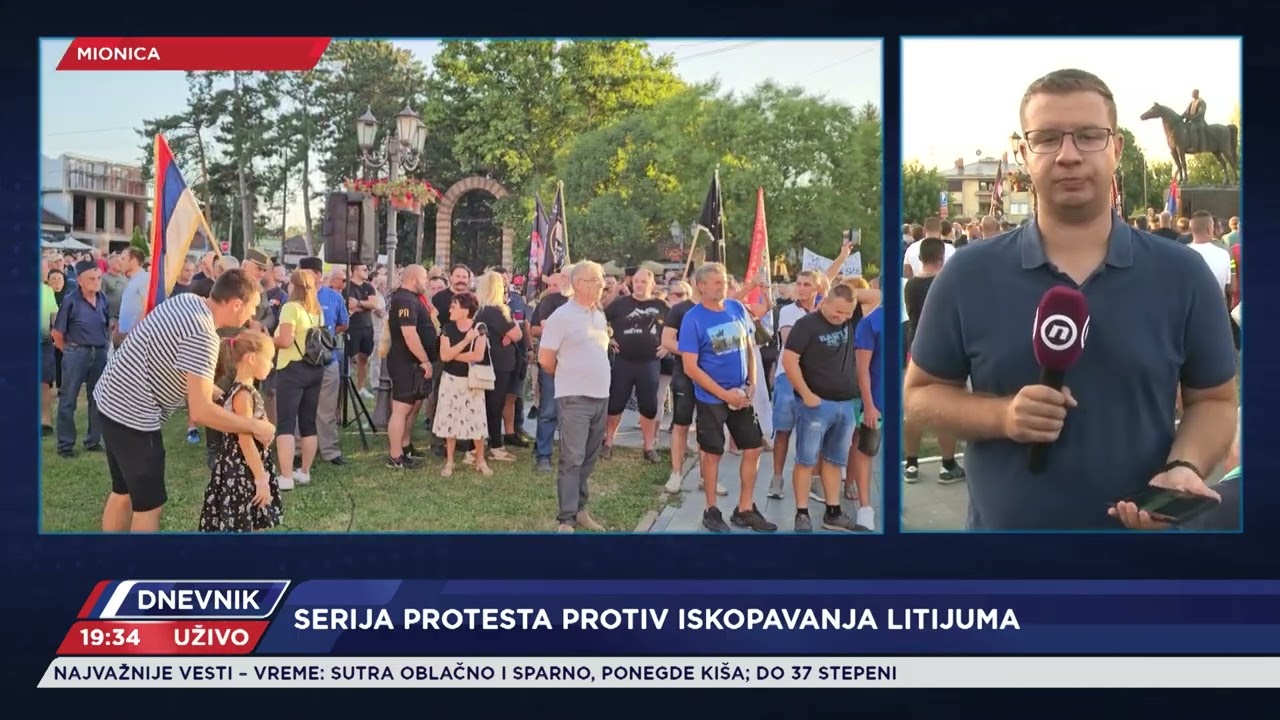 Protest protiv iskopavanja litijuma i u Mionici