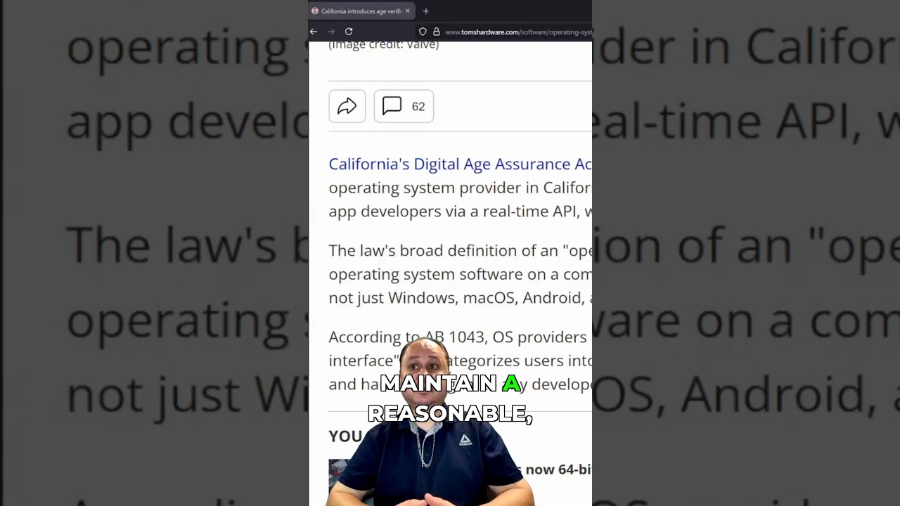 This California Law Affects EVERY Operating System You Use #lawexplained