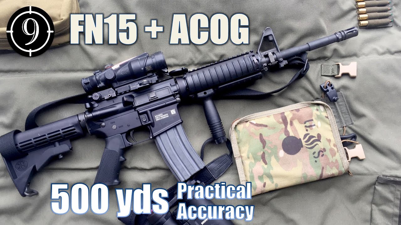 FN15 + ACOG на 500 ярдов: практическая точность (стандартная винтовка FN15)