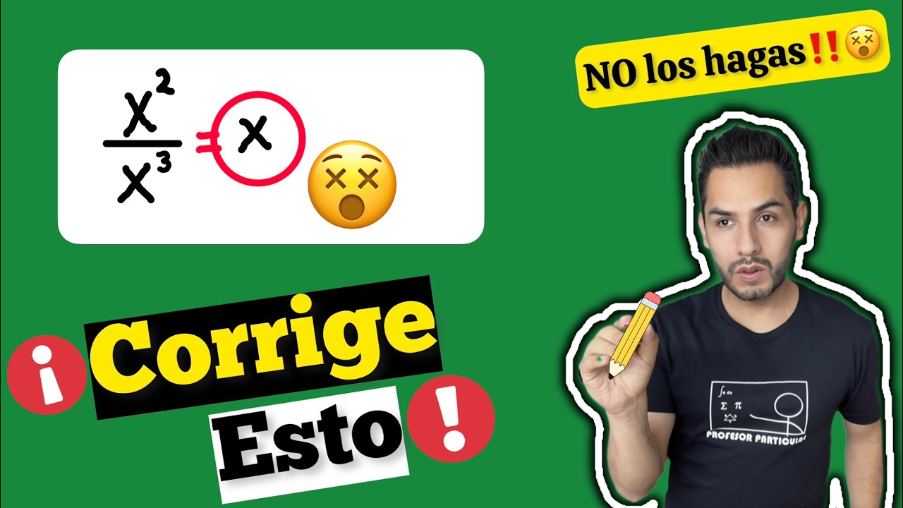⭕Los ERRORES en álgebra que los profesores ODIAN