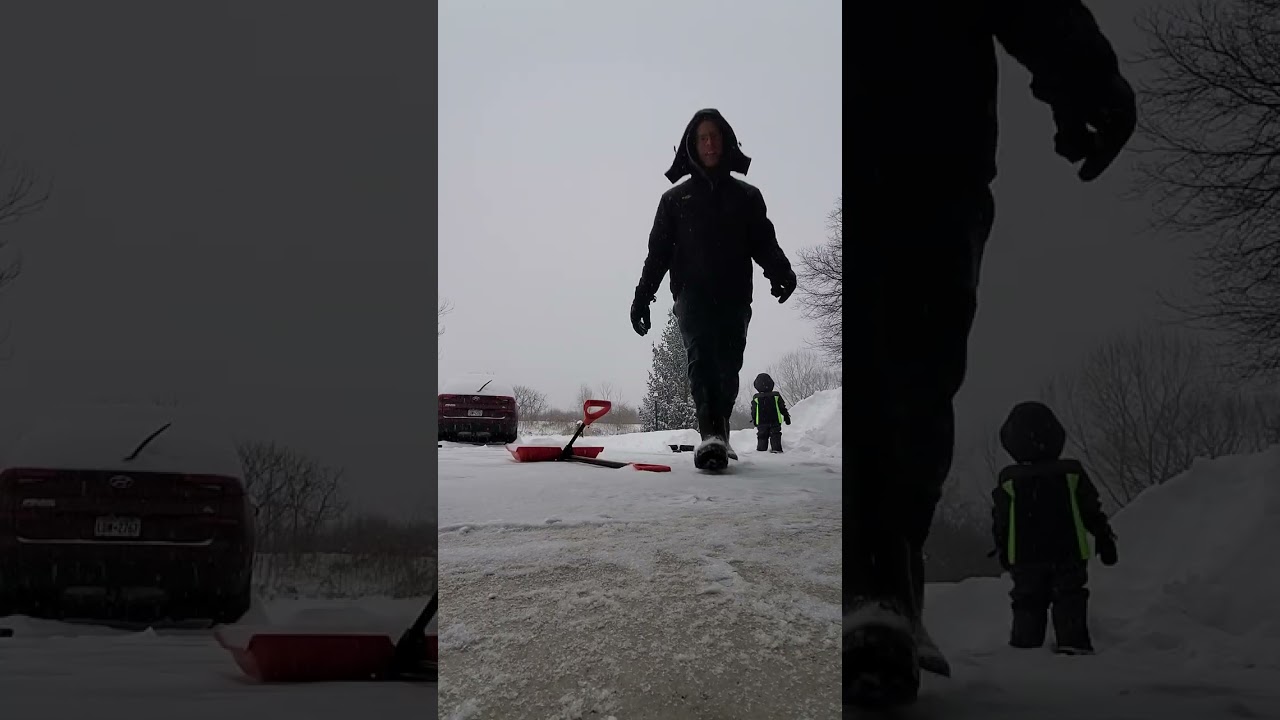 Lucas and daddy battling the great snowstorm of 2026! We work hard, and we play harder!! 1/25/2026