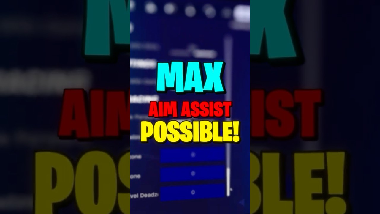 NEW Best Controller SETTINGS For MAX AIM ASSIST in Fortnite Chapter 7 🎮🎯