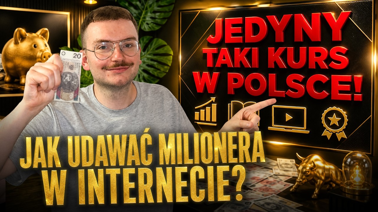 JEDYNY TAKI KURS W POLSCE: JAK UDAWAĆ MILIONERA W INTERNECIE?