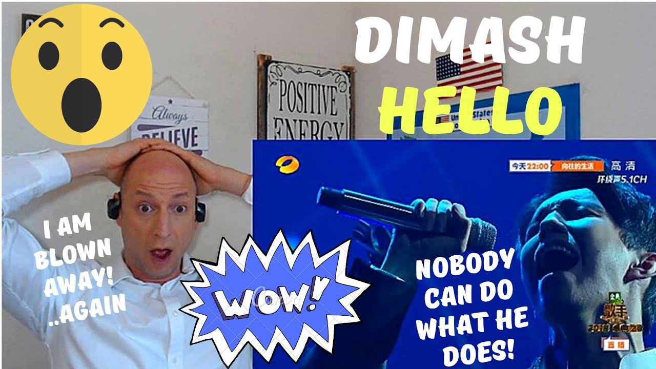 DIMASH KUDAIBERGEN - HELLO - | REACTION! WOW!