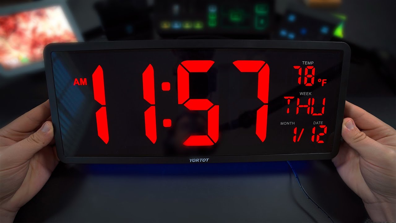 This RGB Digital Clock Is HUGE! (16