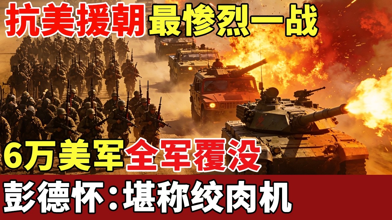 抗美援朝最激烈一战，中美血拼14天，美军6万精锐全军覆没，彭德怀：堪称绞肉机【揭秘】