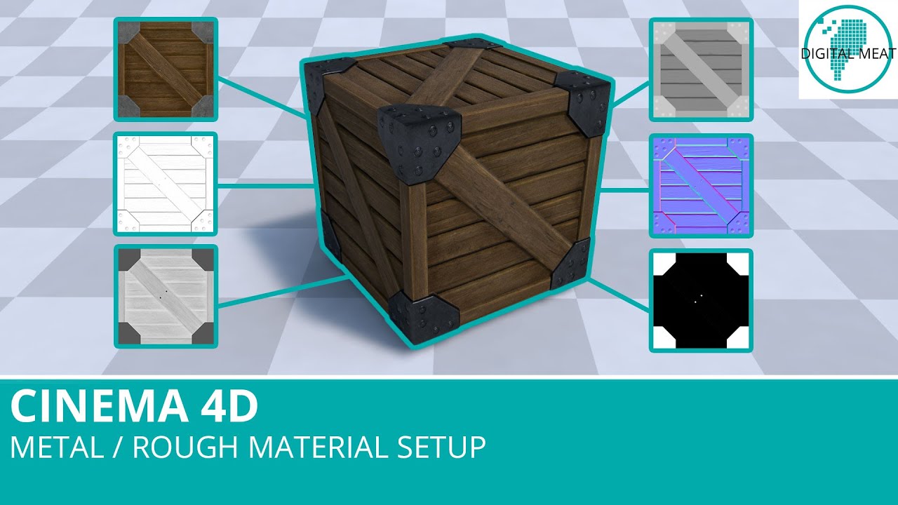 Cinema 4D: Metal / Rough Material Setup