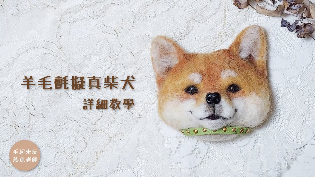 【毛起來玩】羊毛氈擬真柴犬詳細教學