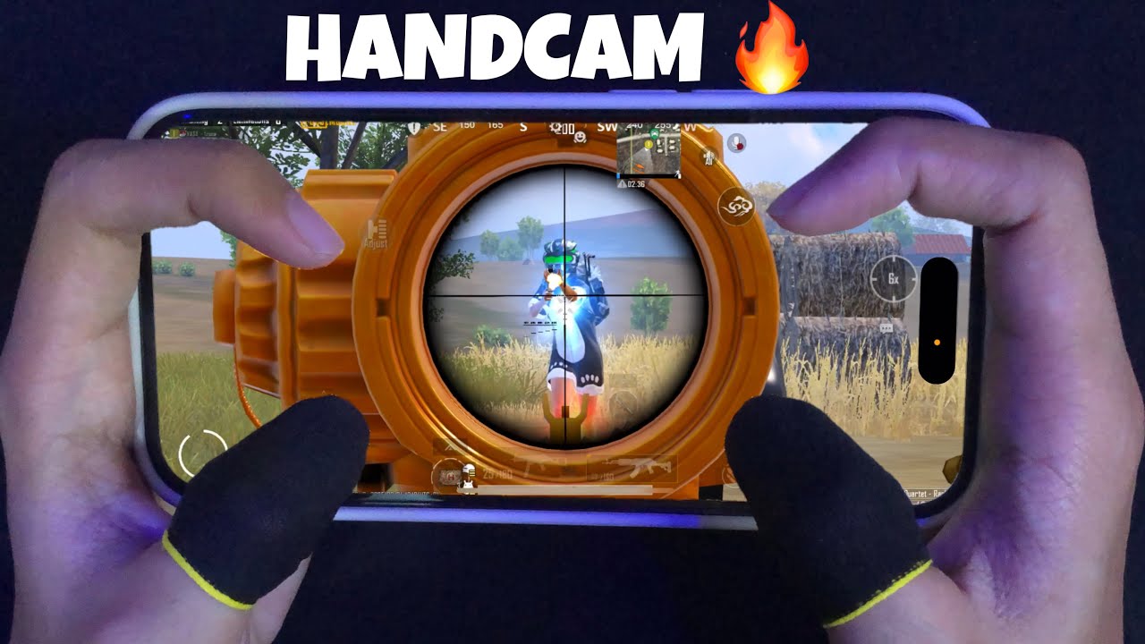 Best 4 Finger + Gyroscope 😱 HANDCAM iPhone 14 Pro ❤️ PUBG Mobile