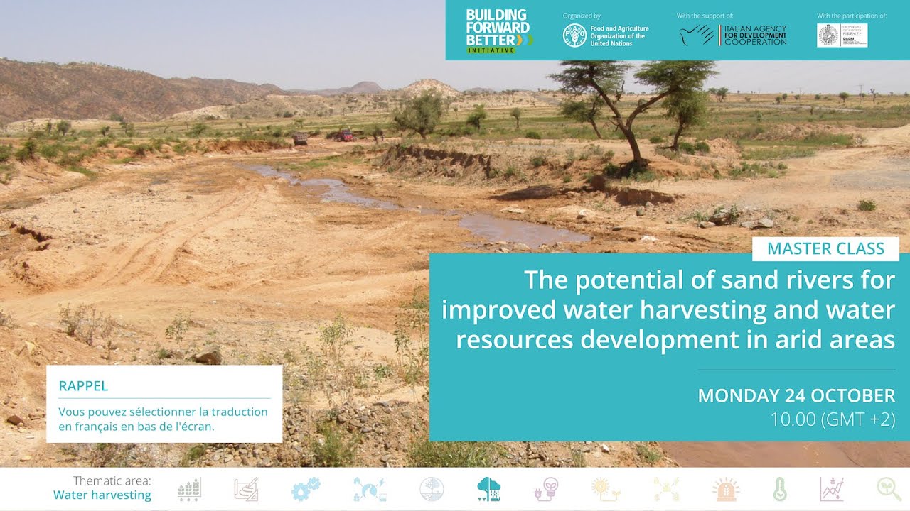 Masterclass on Sustainable Exploitation of Alluvial Aquifers