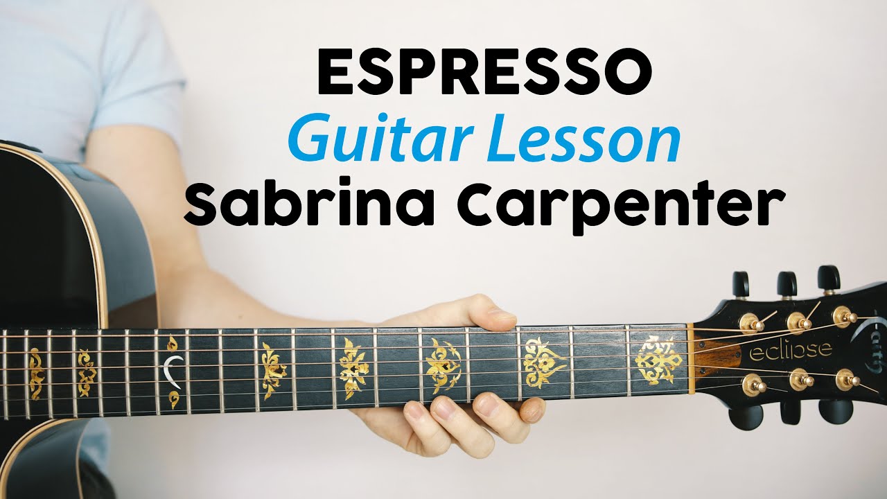 Sabrina Carpenter: Espresso 🎸Guitar Lesson (Play Along, How To Play)