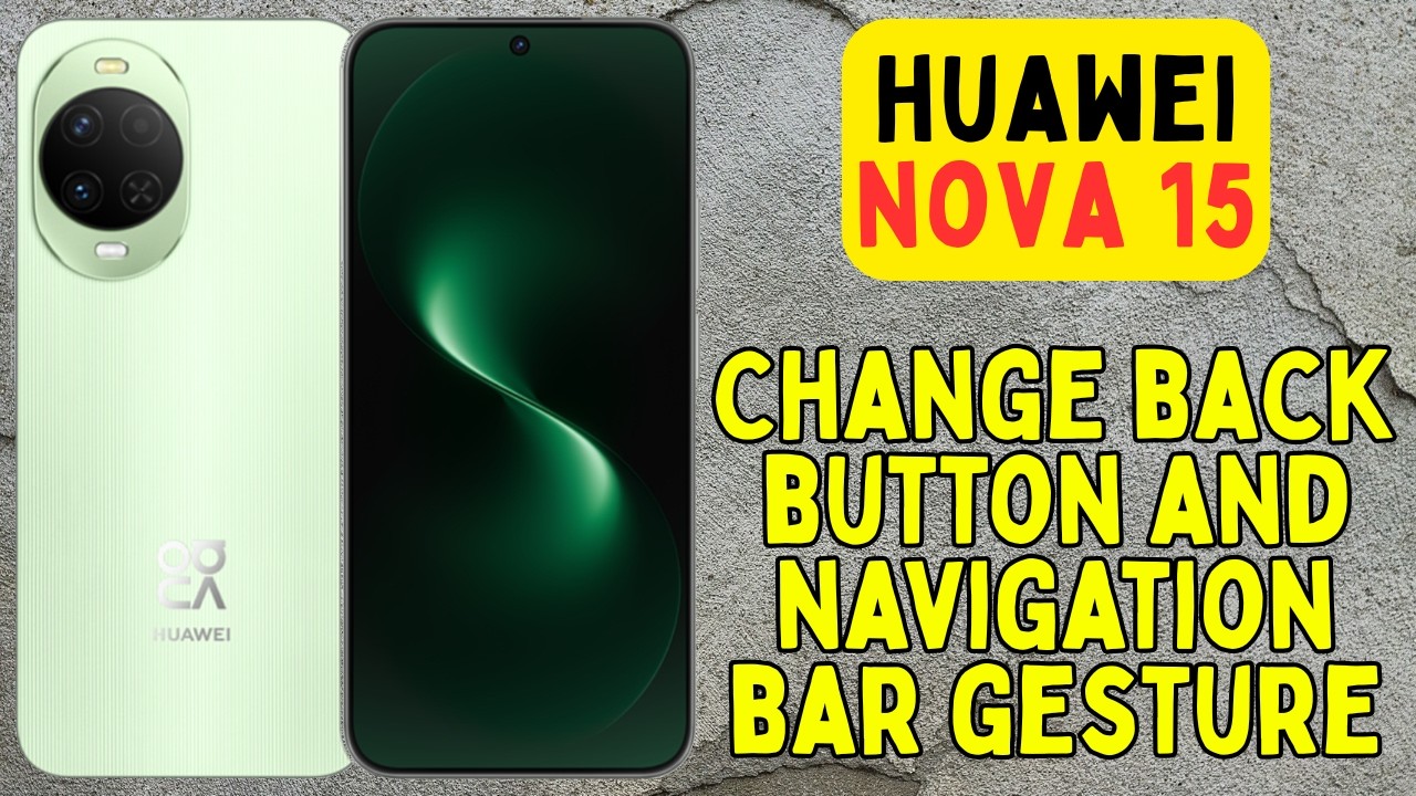 Изменение жестов кнопки «Назад» и панели навигации на Huawei Nova 15 || Настройки жестов панели н...