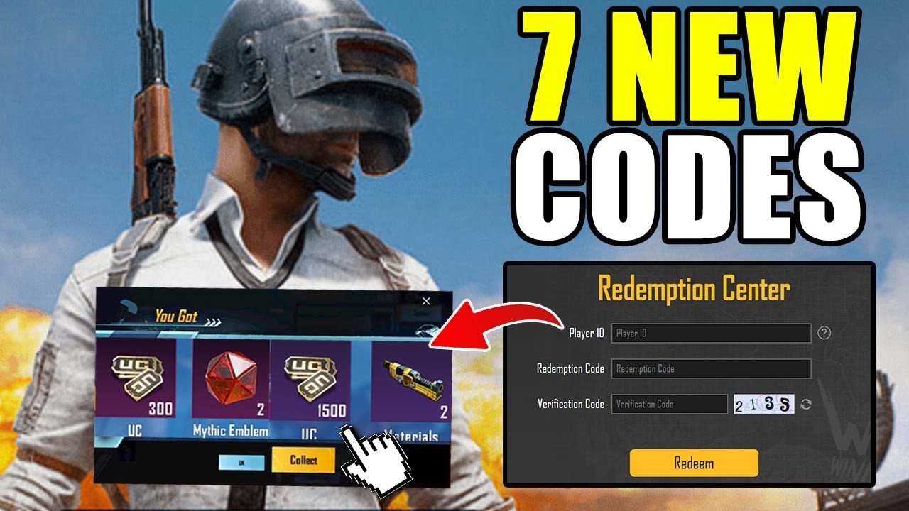 Pubg Redeem Code 2026 - Pubg Mobile Code - Redemption Pubg Mobile Code