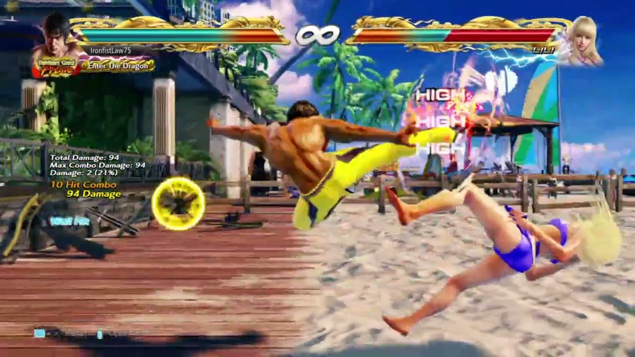 Tekken 7 - Law Short Combo Video