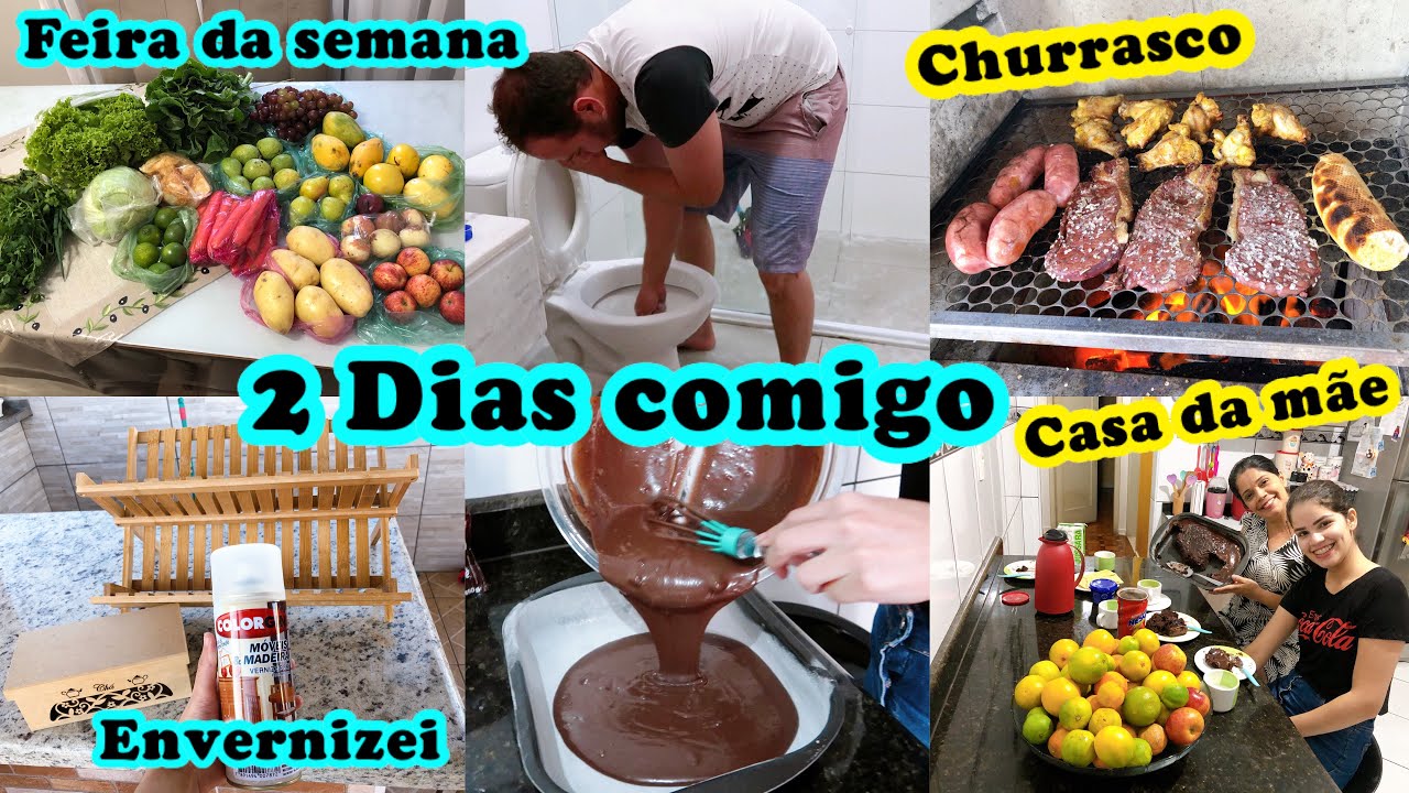 VLOGÃO: FEIRA | FAXINA | NOSSO ALMOÇO | FIZ BOLO | CASA DA MÃE E MAIS