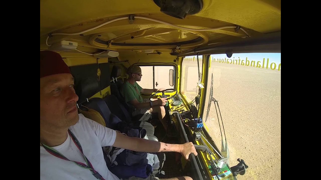 Beelden uit de cabine van de MAN4 met Reinhard en Hans
