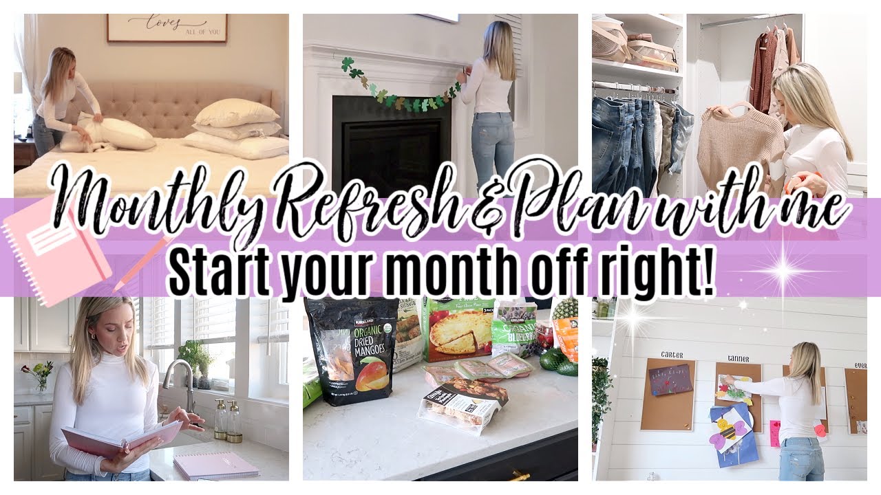 *NEW* MONTHLY REFRESH & PLAN WITH ME // CLEAN WITH ME AND GROCERY HAUL TIFFANI BEASTON HOMEMAKING 22