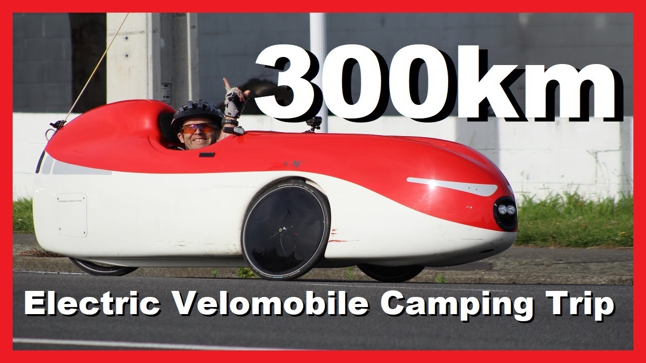 300km Electric Velomobile Camping Trip - Cycling to Christchurch and back with electric assist