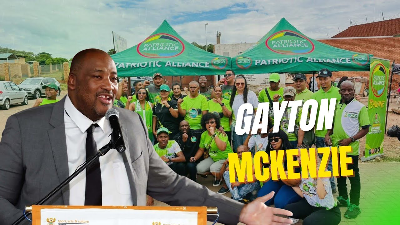 Gayton McKenzie addresses Patriotic Alliance members 