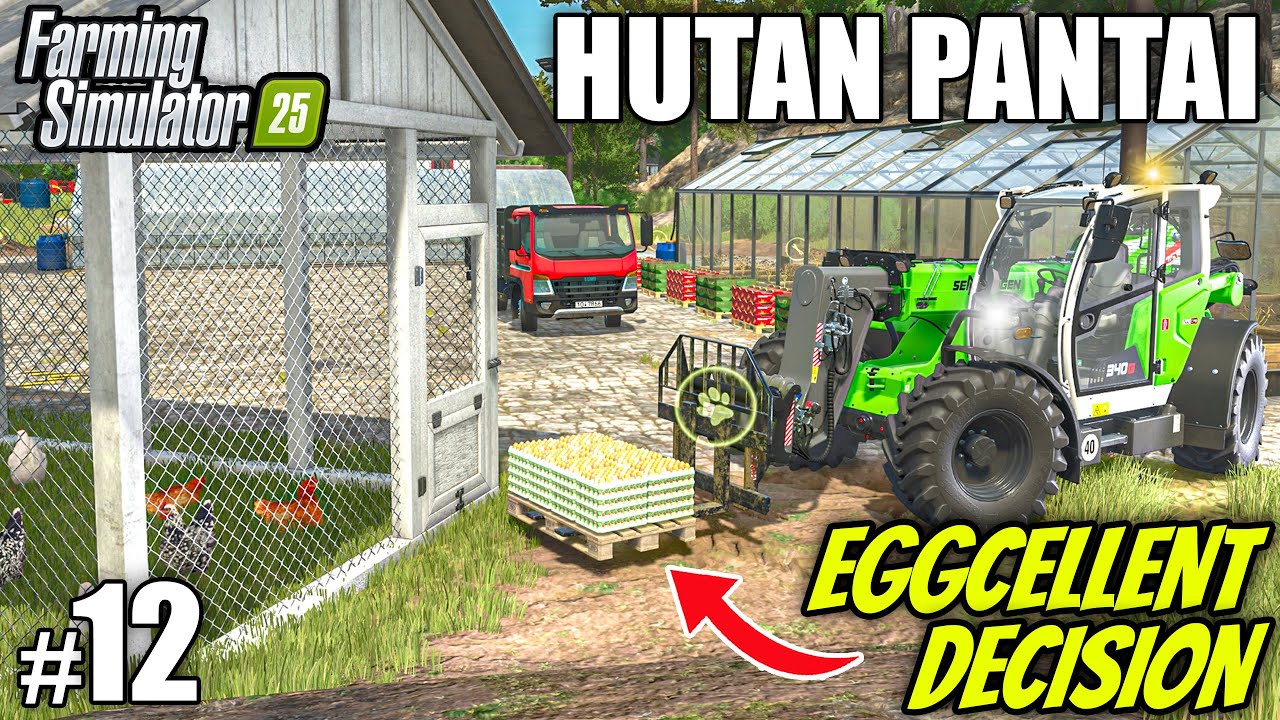 TRANSFORMING OUR FARM: COOP & GREENHOUSE EXPANSION| Farming Simulator 25 - HUTAN PANTAI | Episode 12