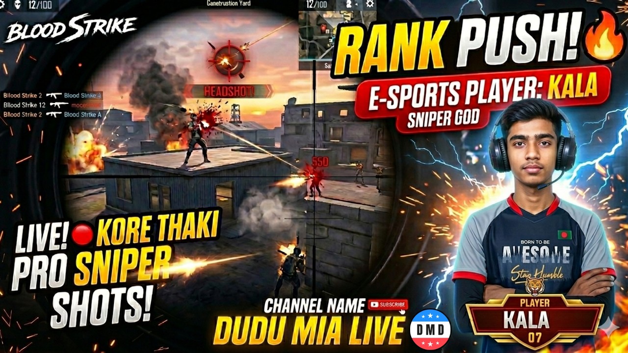Blood Strike Rank Push & Sniper Domination | DUDU MIA LIVE