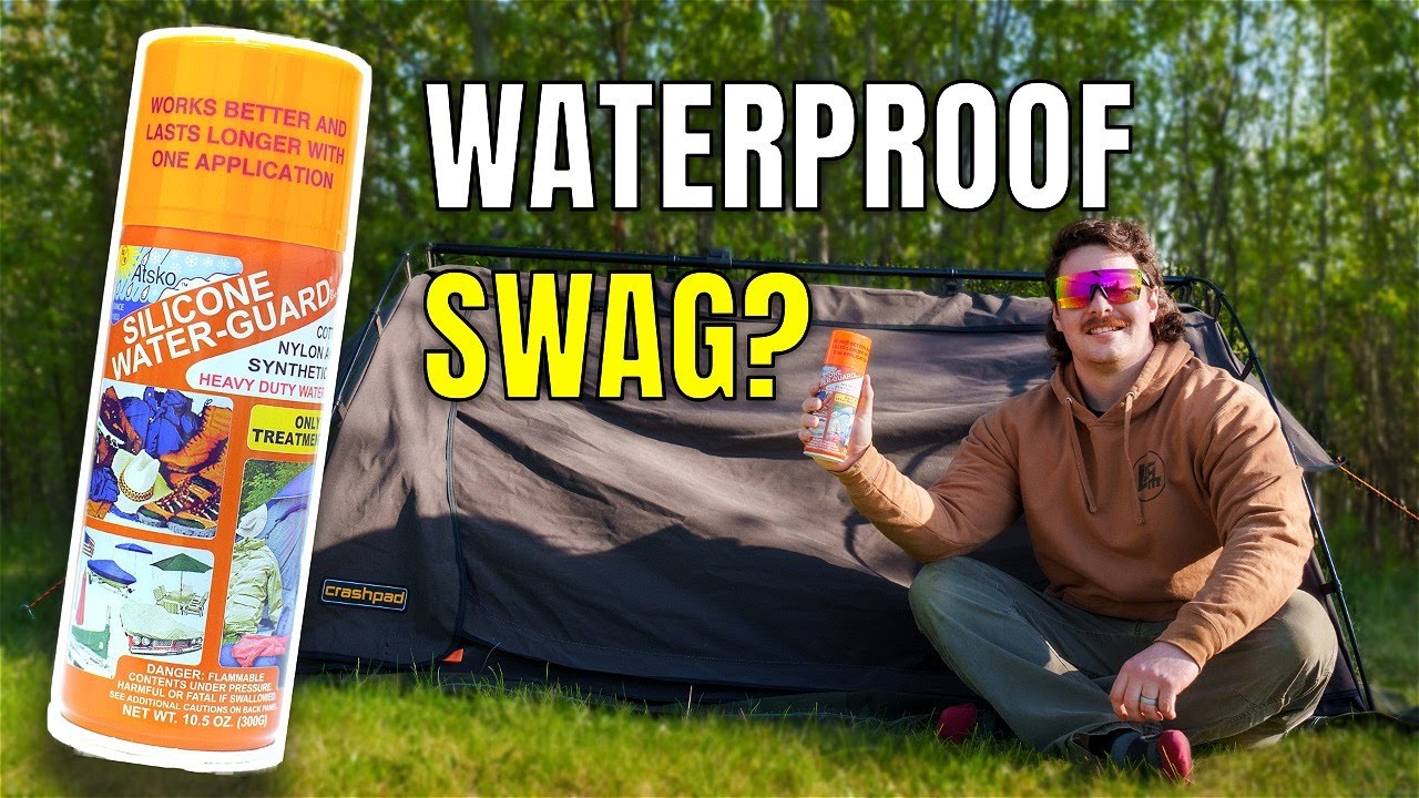 How to Waterproof Your Swag Tent | Atsko Spray Rain Test