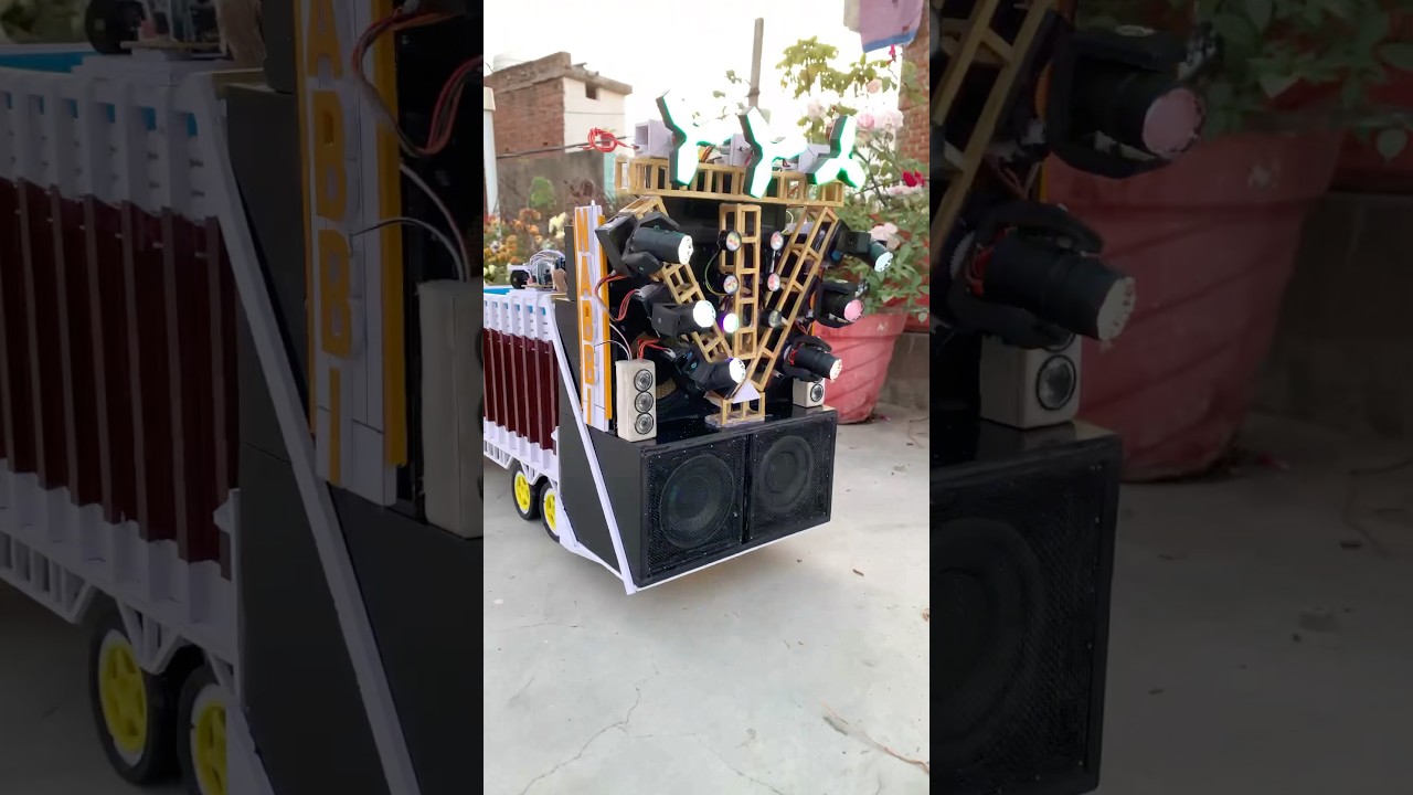 Mini dj mini dj truck loading dj setup making dj box 