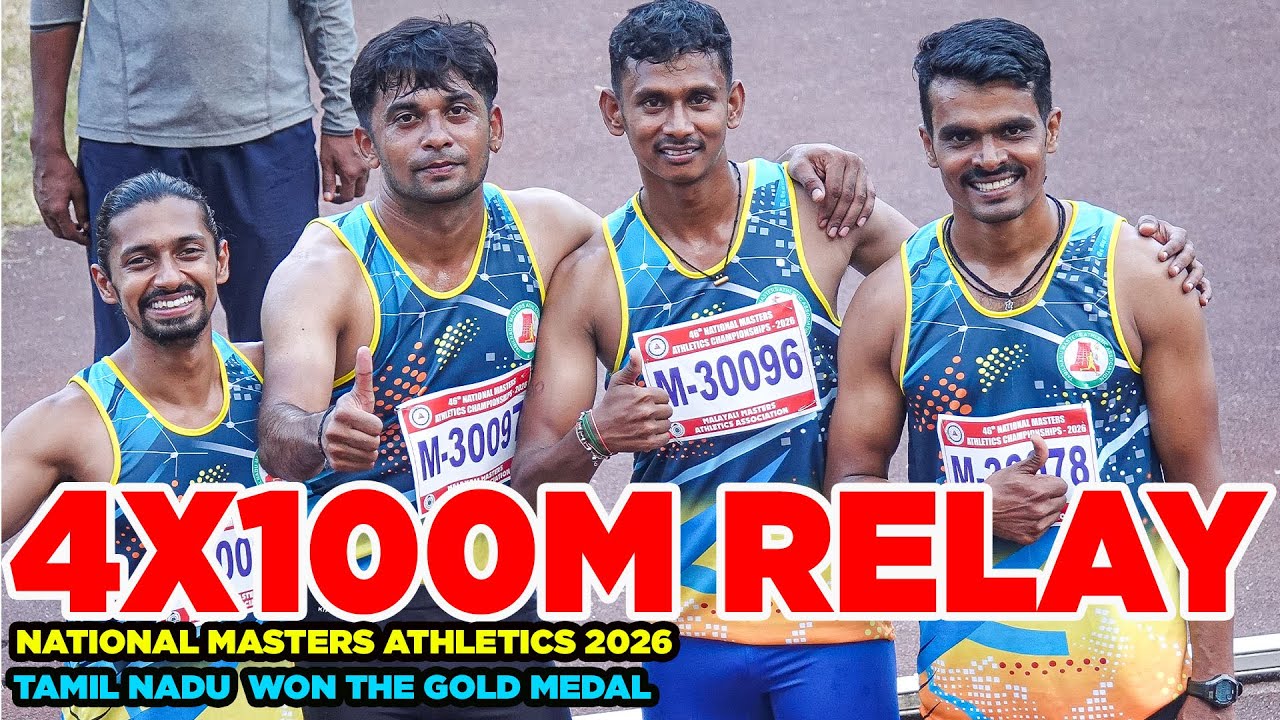 India's Masters Athletics:  4x100m Relay Men 30plus